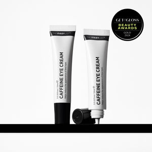 Caffeine Eye Cream Duo with award roundel