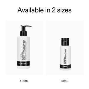 available in 2 sizes: Hydrating Cream-to-Milk Cleanser - 50ml & 180ml