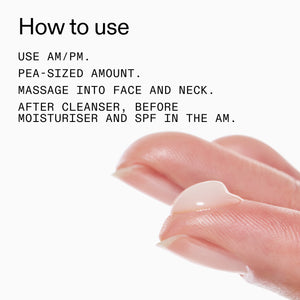 Instructions on how to use 20% Niacinamide Serum