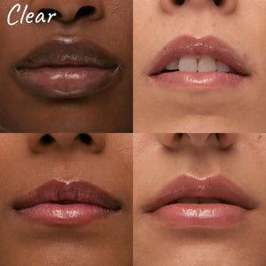 Models wearing Clear Tripeptide Lip Balm