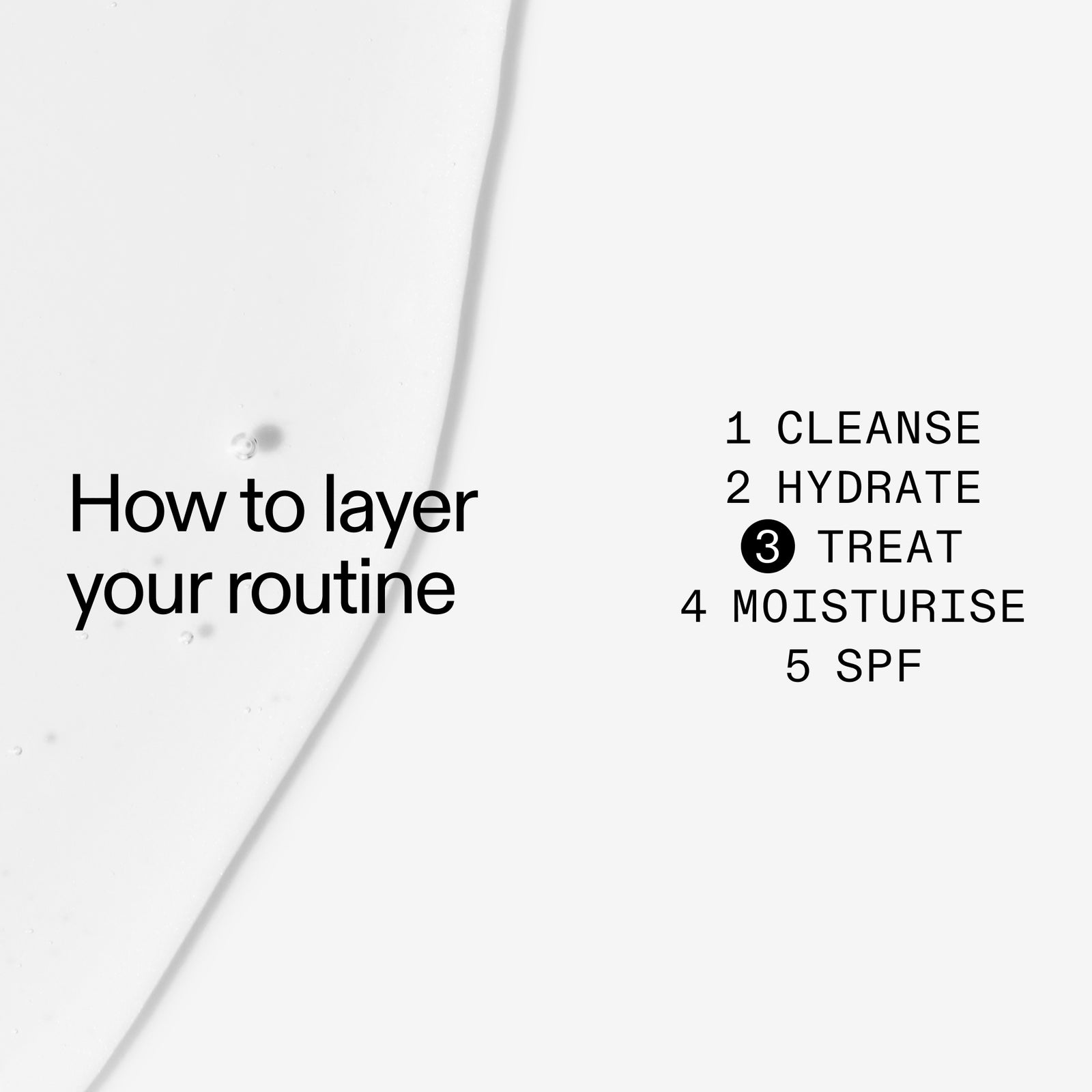 Text on a white background explaining how to layer PHA Toner in a  skincare routine.