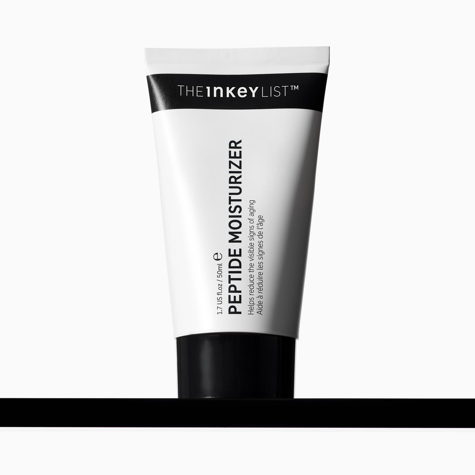 Tube of The Inkey List Peptide Moisturizer on a white background