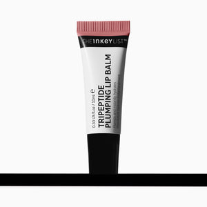 Tube of The Inkey List Tripeptide Plumping Lip Balm on a white background