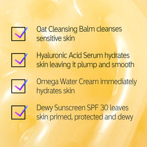 Travel Essentials Routine checklist, listing the details and benefits of each ingredient in the Travel Essentials Routine