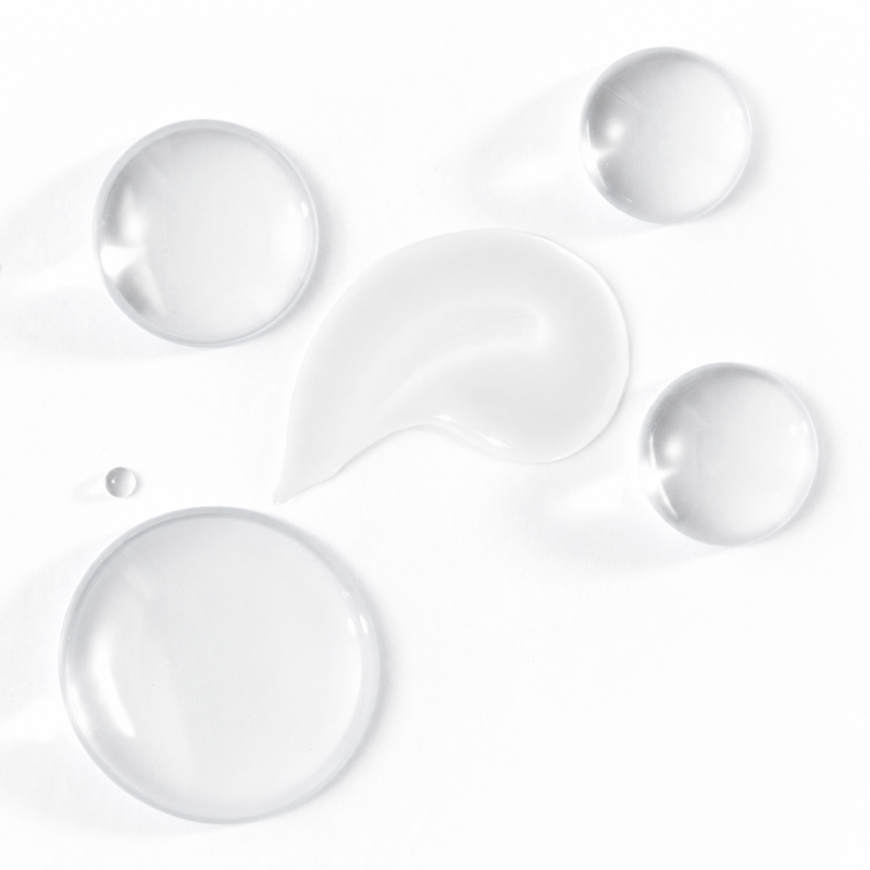 Hyaluronic Acid and Niacinamide serum droplets