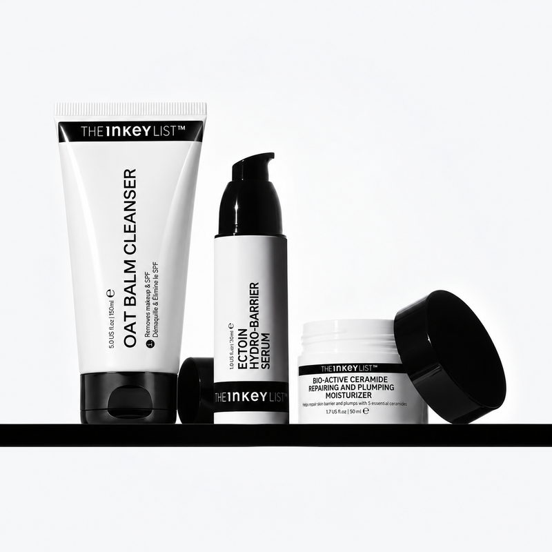 Oat cleanser, ectoin and bioactive. moisturiser