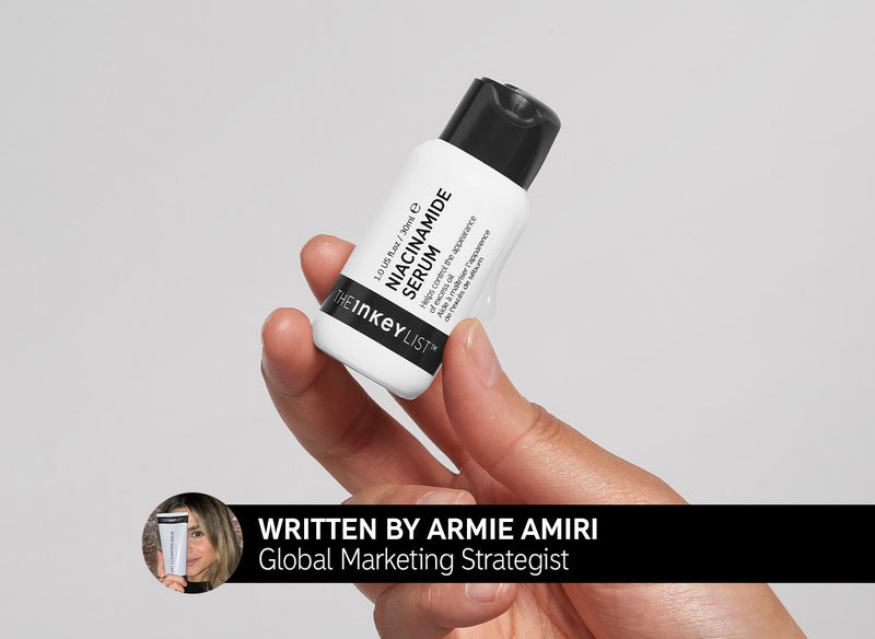 Hand shot with Written by Armie Amiri header