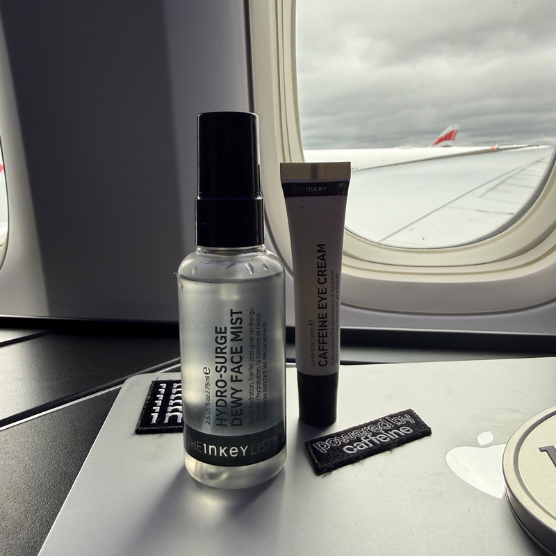 INKEY products inside an aeroplane