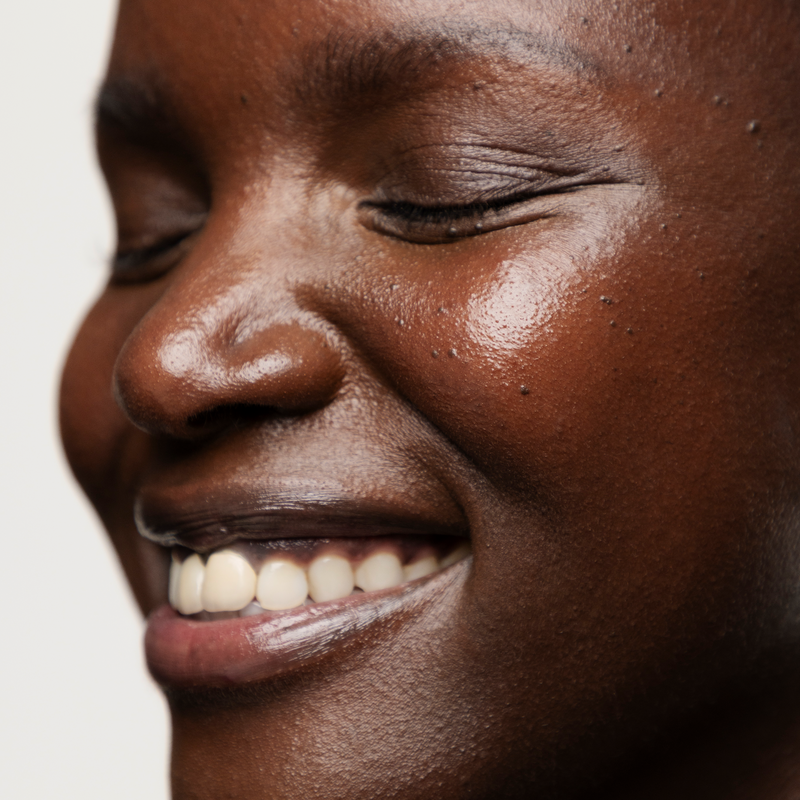 woman smiling