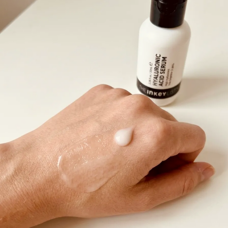 serum on back of hand