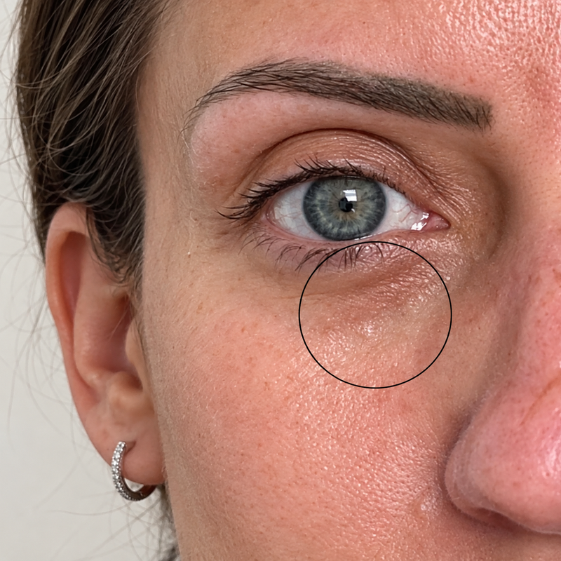 image of milia under eye
