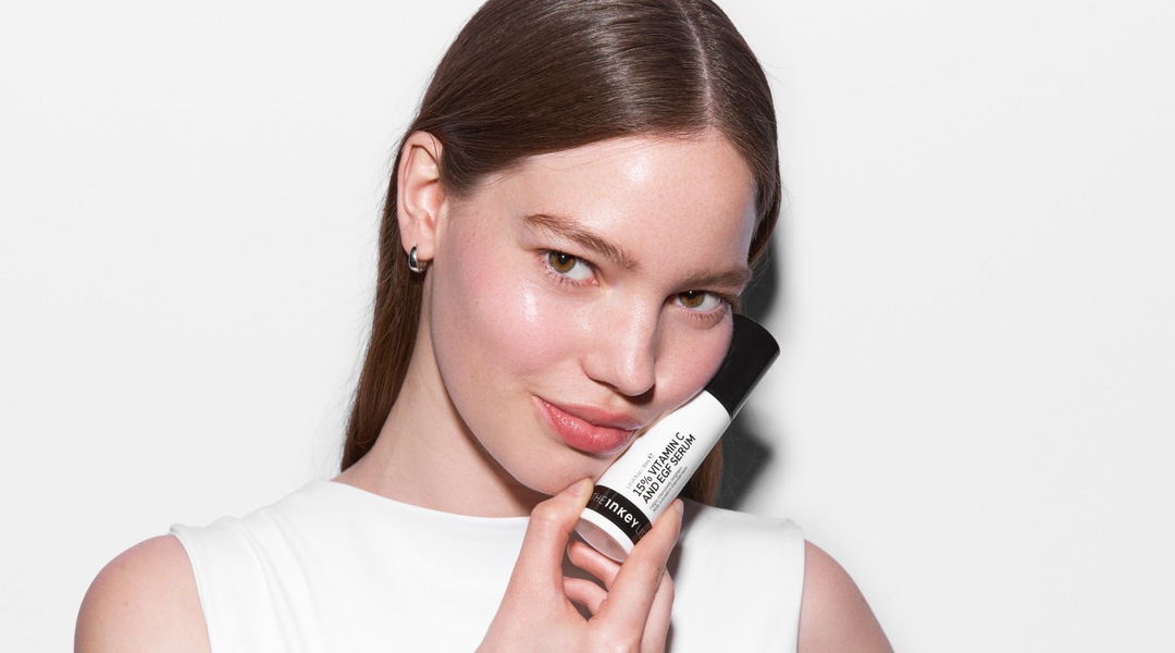 woman with cream on her face