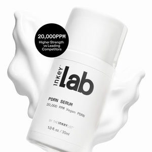Inkey Lab PDRN Serum bottle with label on a white background