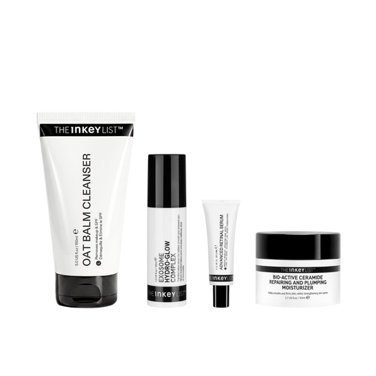 Set of skincare products from The INKEY List on a white background