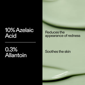 The INKEY List Azelaic Acid Redness Relief Solution key ingredients – 10% Azelaic Acid and 0.3% Allantoin