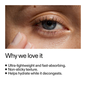 Ultra lightweight and fast absorbing, non sticky texture helps hydrate whilst it decongests. 