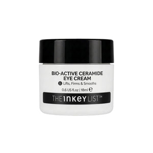 The INKEY List Bio-Active Ceramide Eye Cream jar, 0.6 fl oz/18ml