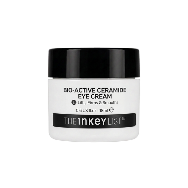 The INKEY List Bio-Active Ceramide Eye Cream jar packshot, 0.6 fl oz/18ml