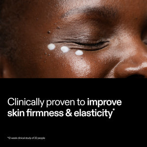 Model applying The INKEY List Bio-Active Ceramide Eye Cream – clinically proven to improve skin firmness and elasticity