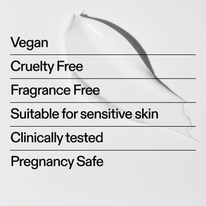 The INKEY List Bio-Active Ceramide Eye Cream benefits – vegan, cruelty free, fragrance free, suitable for sensitive skin, clinically tested and pregnancy safe