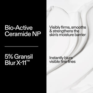 The INKEY List Bio-Active Ceramide Moisturiser key ingredients – Bio-Active Ceramide NP and 5% Gransil Blur X-11