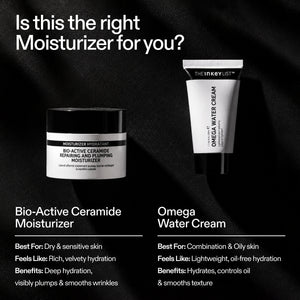 The INKEY List Bio-Active Ceramide Moisturiser benefits with product lineup