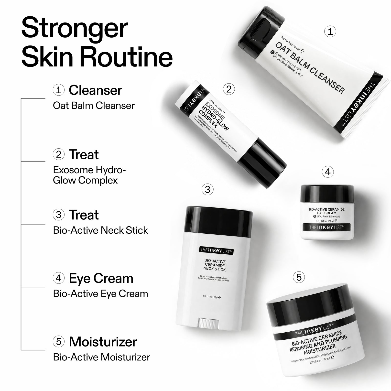 The INKEY List Stronger Skin Routine featuring the Bio-Active Ceramide Neck Stick