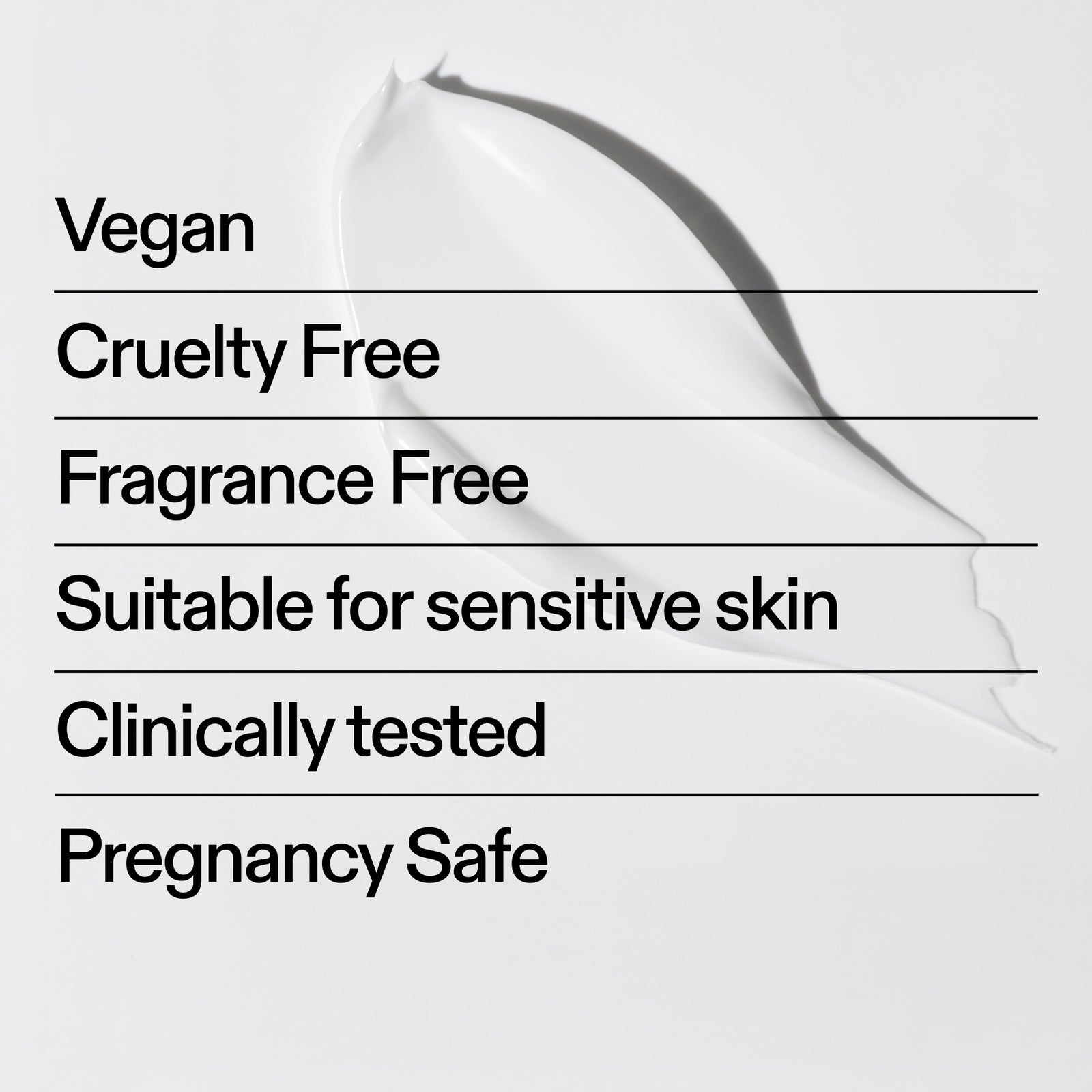 The INKEY List Bio-Active Ceramide Neck Stick benefits – vegan, cruelty free, fragrance free, suitable for sensitive skin, clinically tested and pregnancy safe