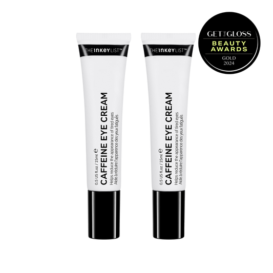 Caffeine Eye Cream duo with roundel