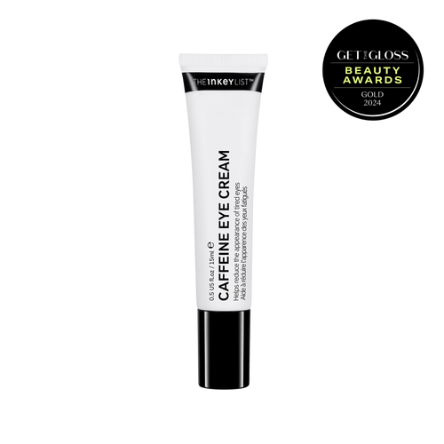 Caffeine Eye Cream pack shot with award roundel