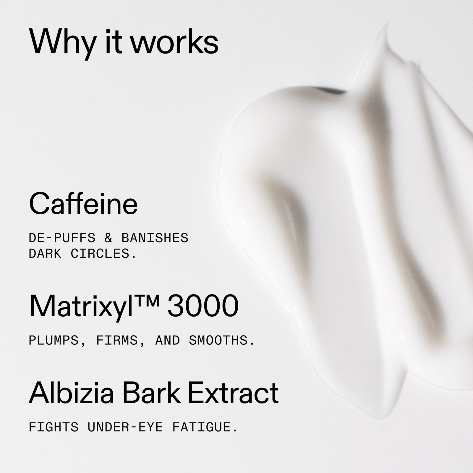 Ingredients in Caffeine Eye Cream