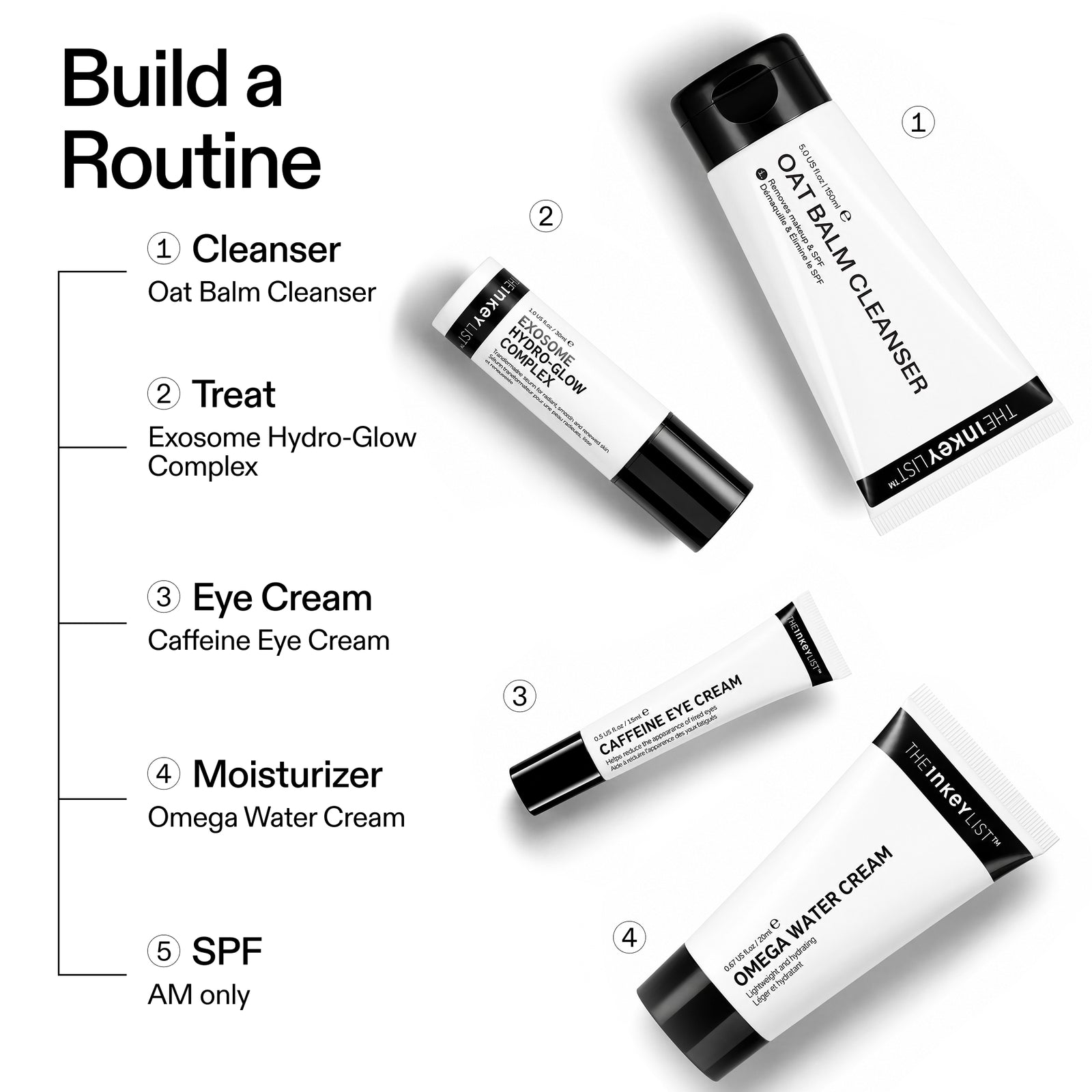 The INKEY List routine featuring the Caffeine Eye Cream