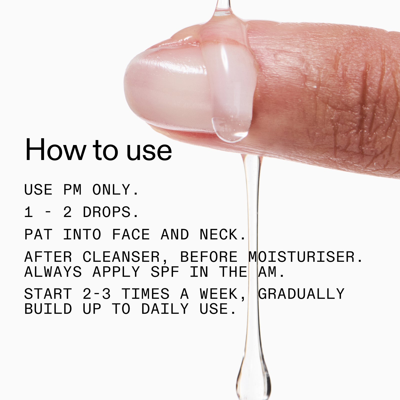 Glycolic Acid Toner  and usage instructions on a white background