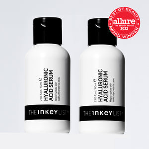 Hyaluronic Acid Serum duo hero shot with allure 2022 winner badge