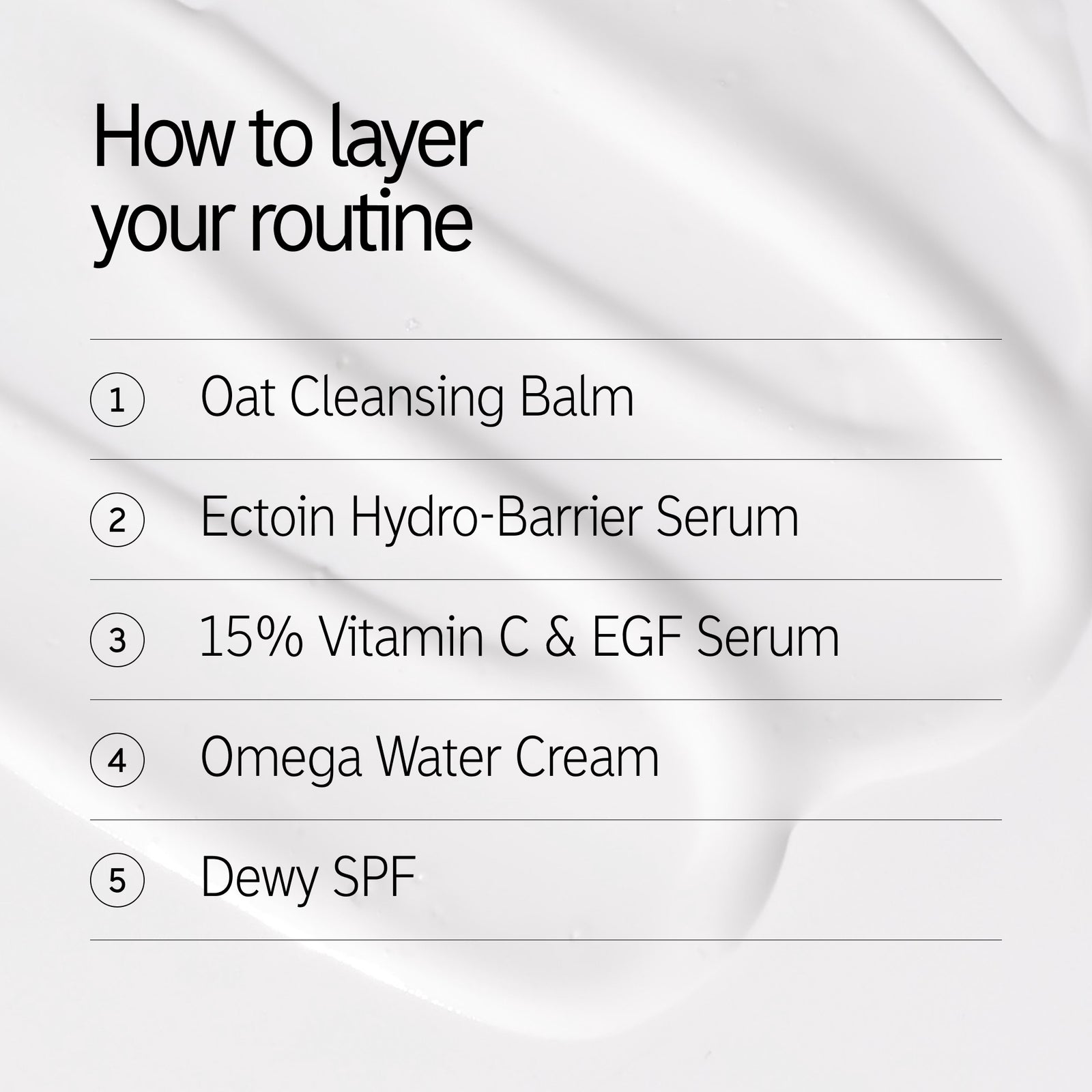 How to layer products in the Barrier & Glow Routine