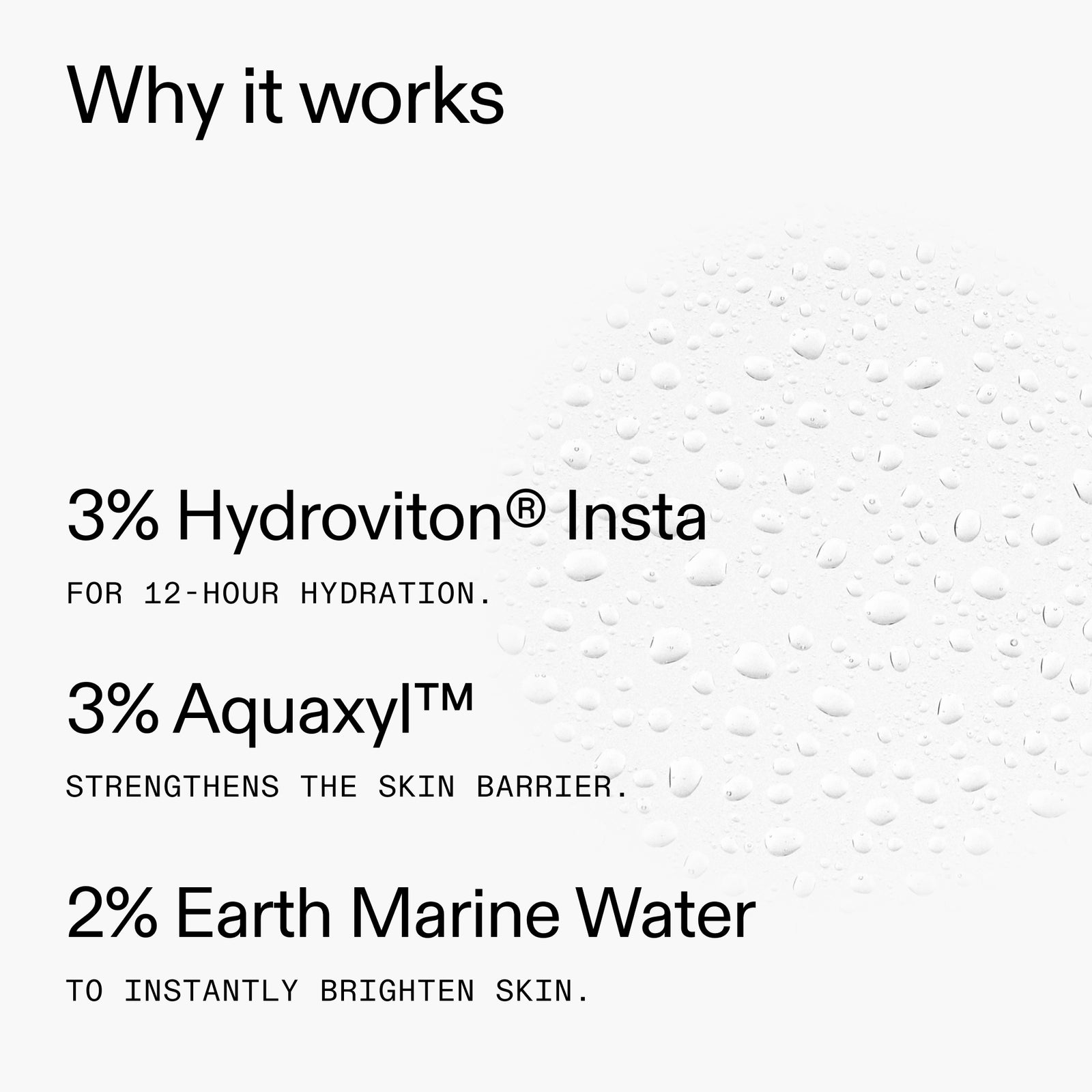 Hydro-Surge Dewy Face Mist ingredients with a white background