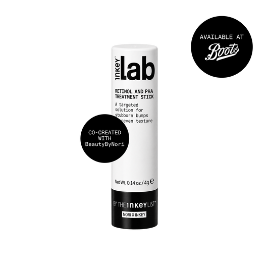 Labs Retinol  PHA treatment stick with 'Available at boots badge'