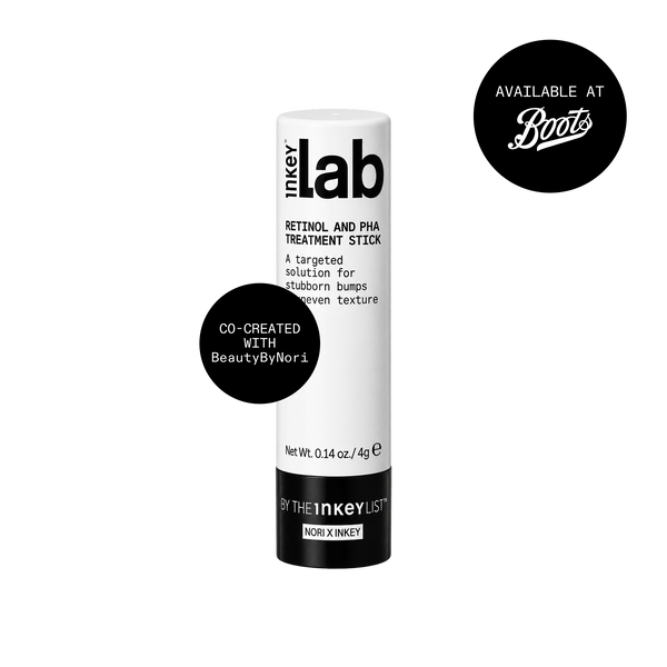 Labs Retinol  PHA treatment stick with 'Available at boots badge'