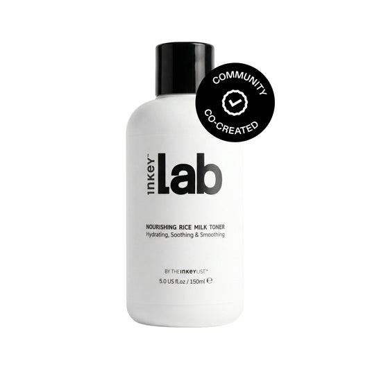 Inkey Lab skincare bottle on a white background