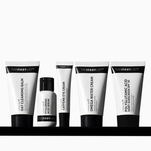 Set of The Inkey List skincare products on a white background