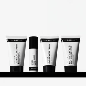 Set of The Inkey List skincare products on a white background