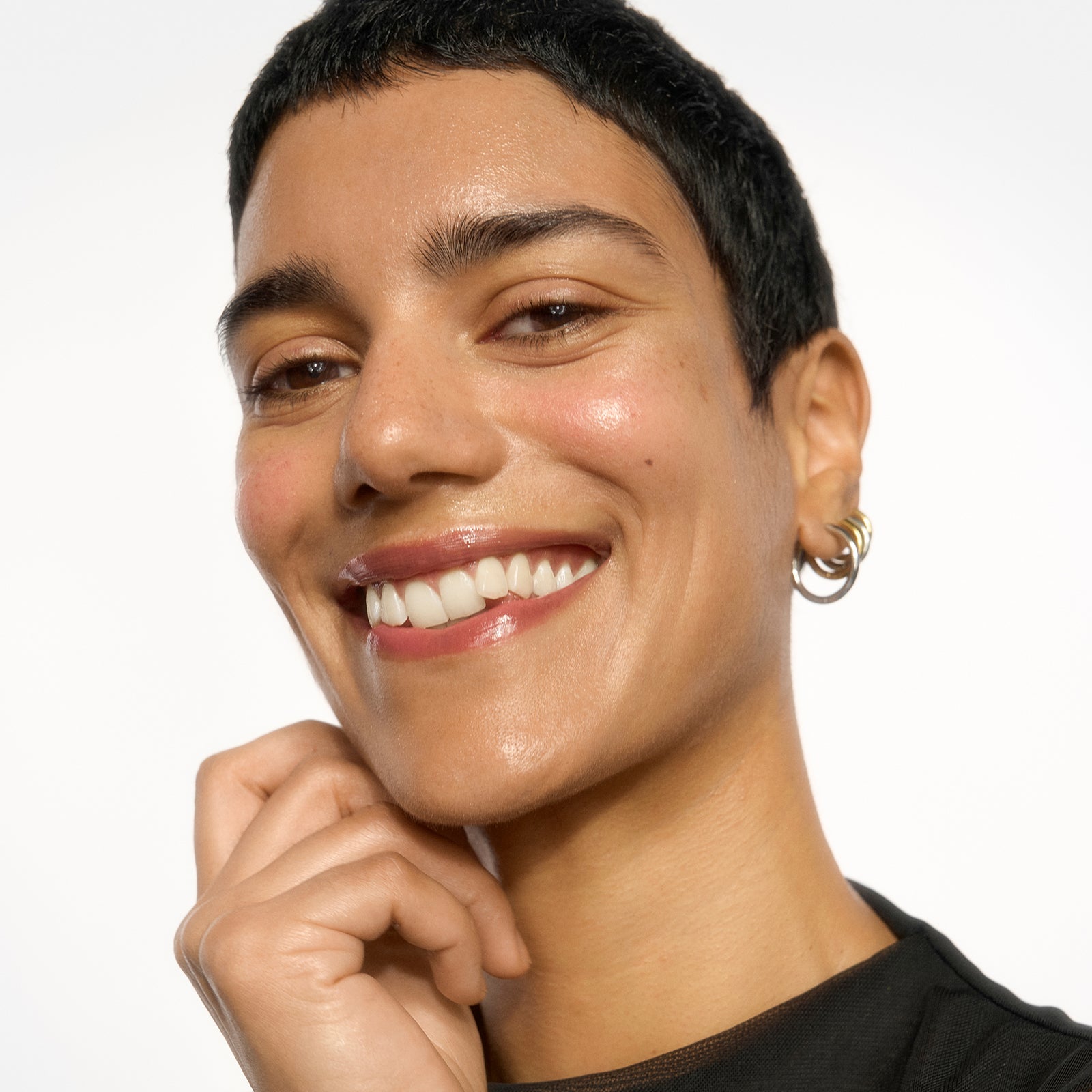 woman smiling 