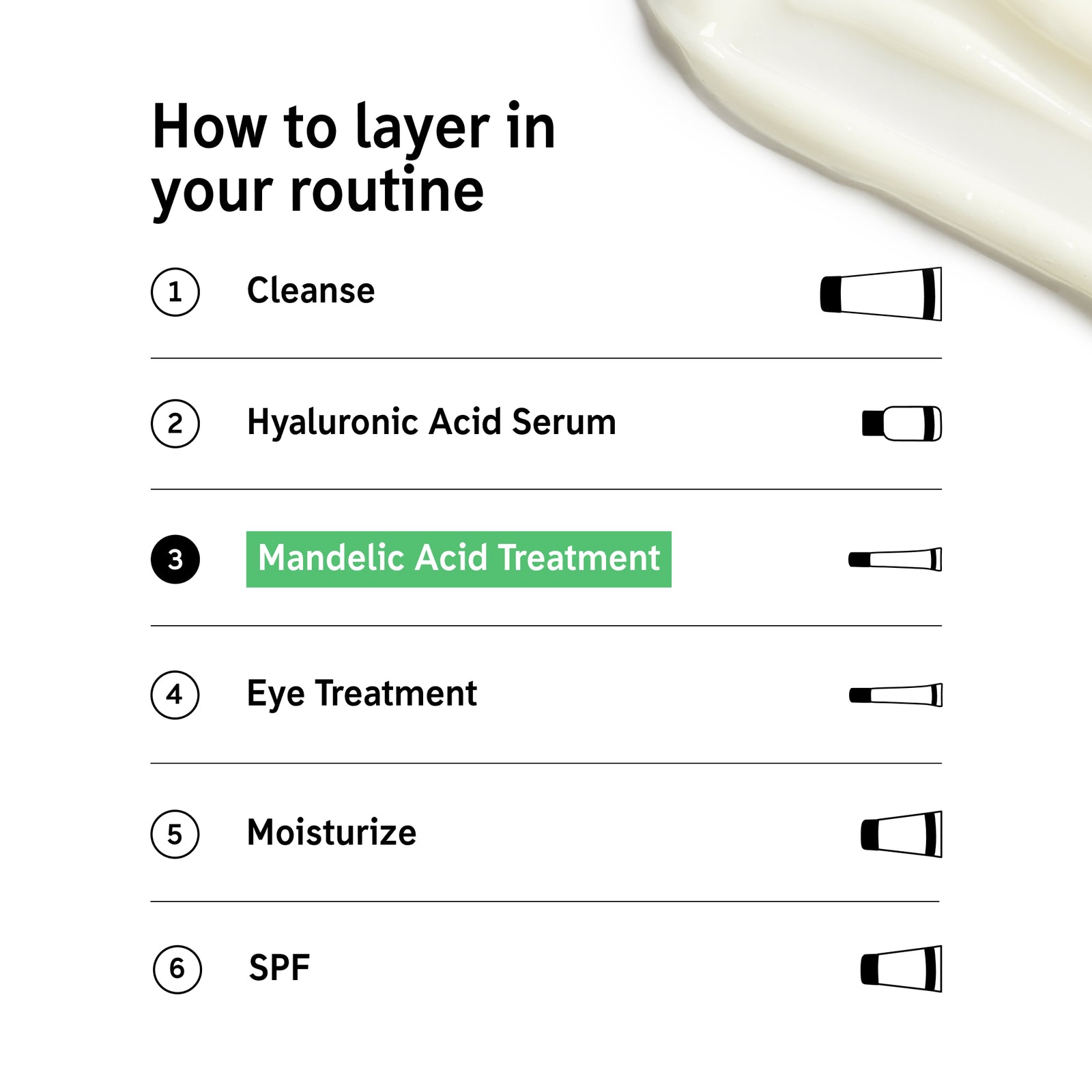 How to layer Mandelic Acid Treatment in your routine