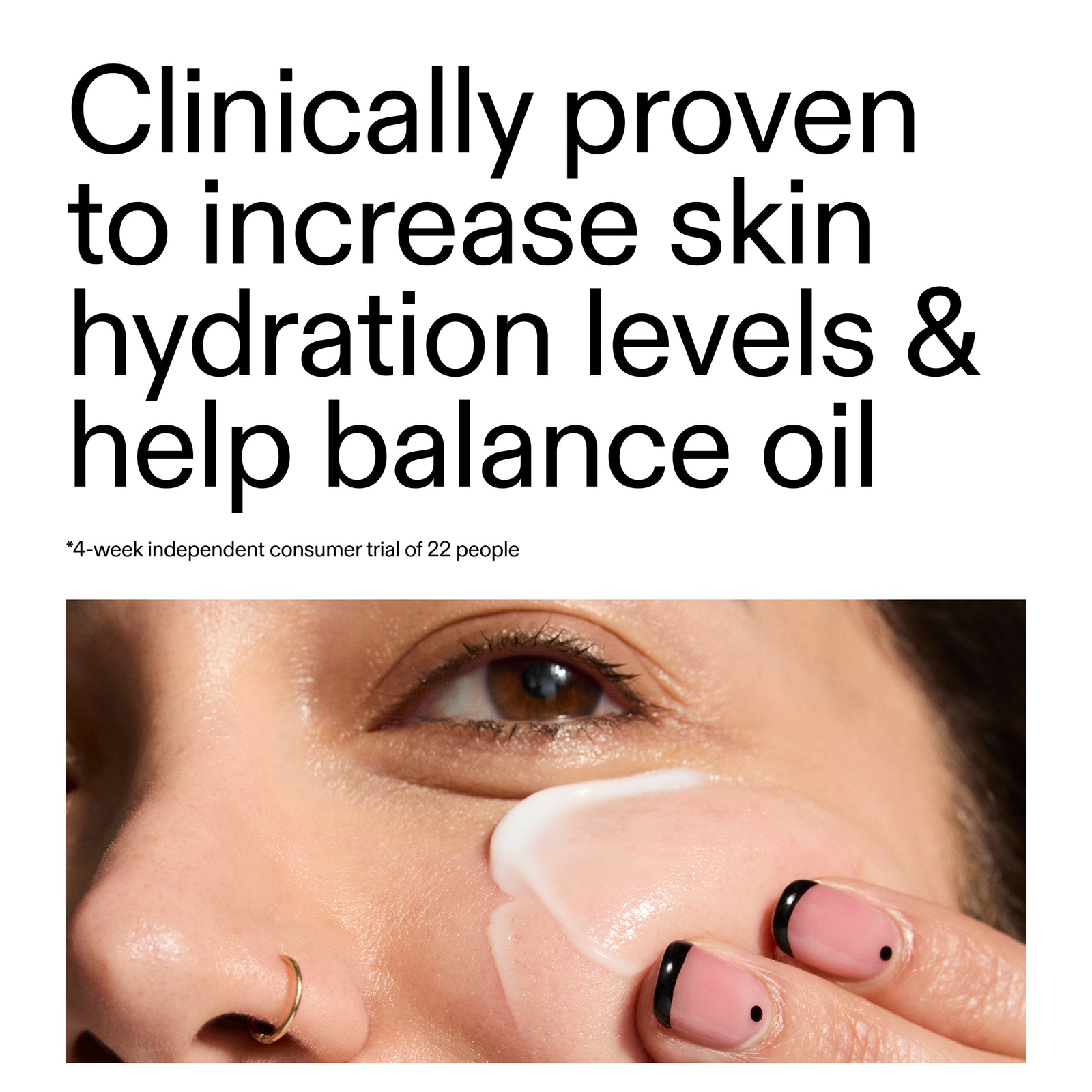 Key claim from recent clinical study of customers using Omega Water Cream