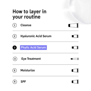 How to layer Phytic Acid Serum in your routine
