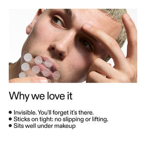 Why we love it, invisibly. You'll forget it there's, sticks on tight, no slipping or lifting. Sigts well under makeup