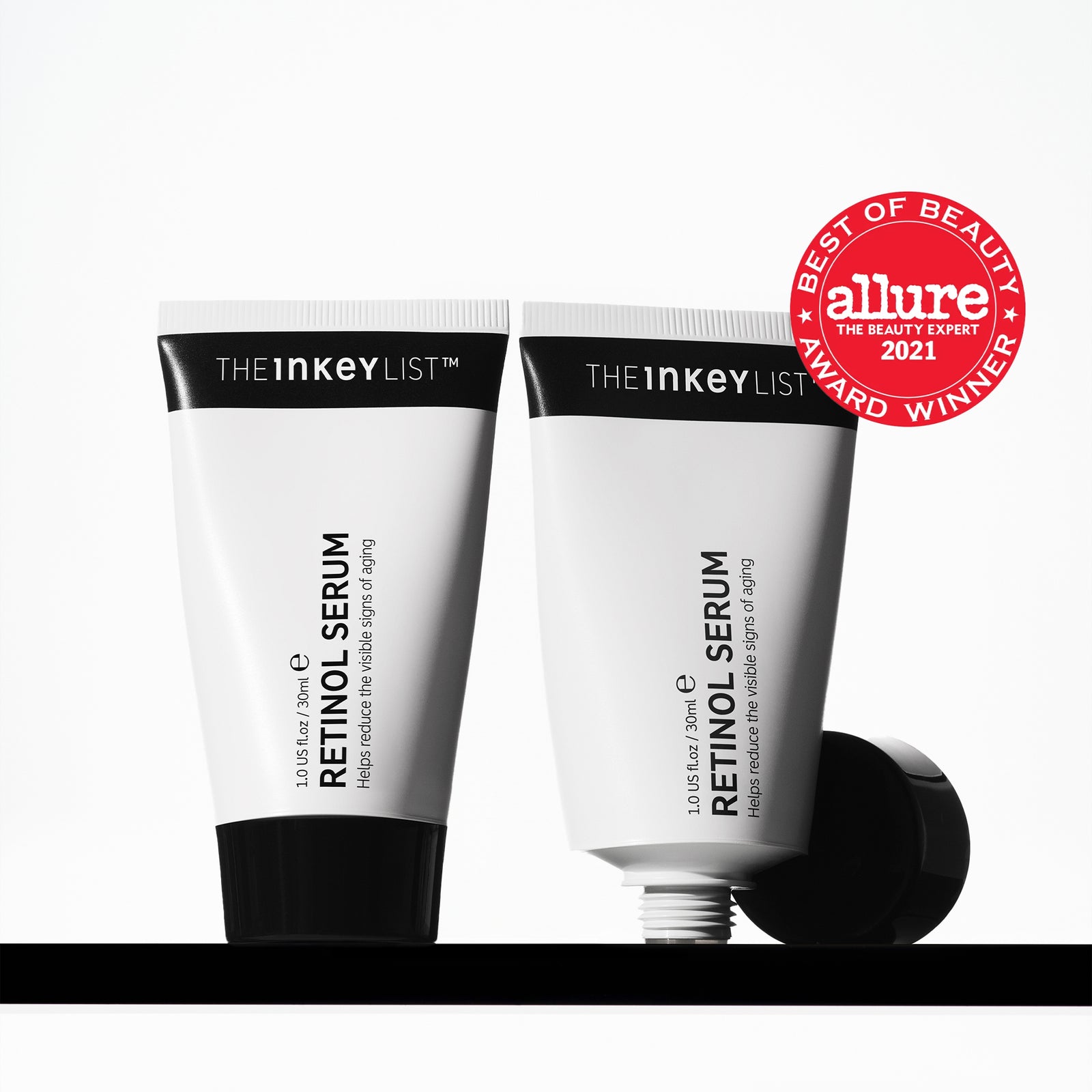 Retinol Duo on grey background