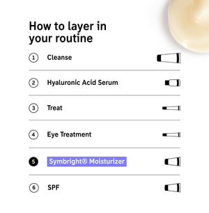 How to layer Symbright Moisturizer in your routine