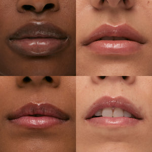 Close-up of lips with different skin tones and lip colors.