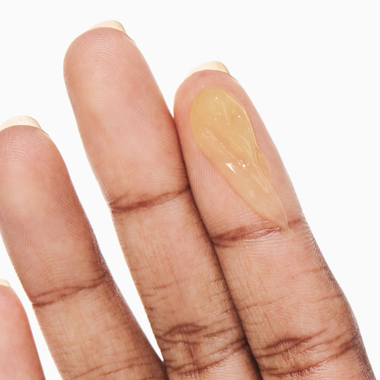 Finger with Tranexamic acid on it
